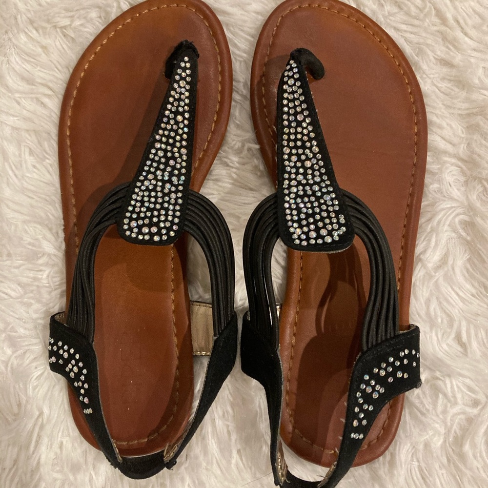 Girls rhinestone sandals